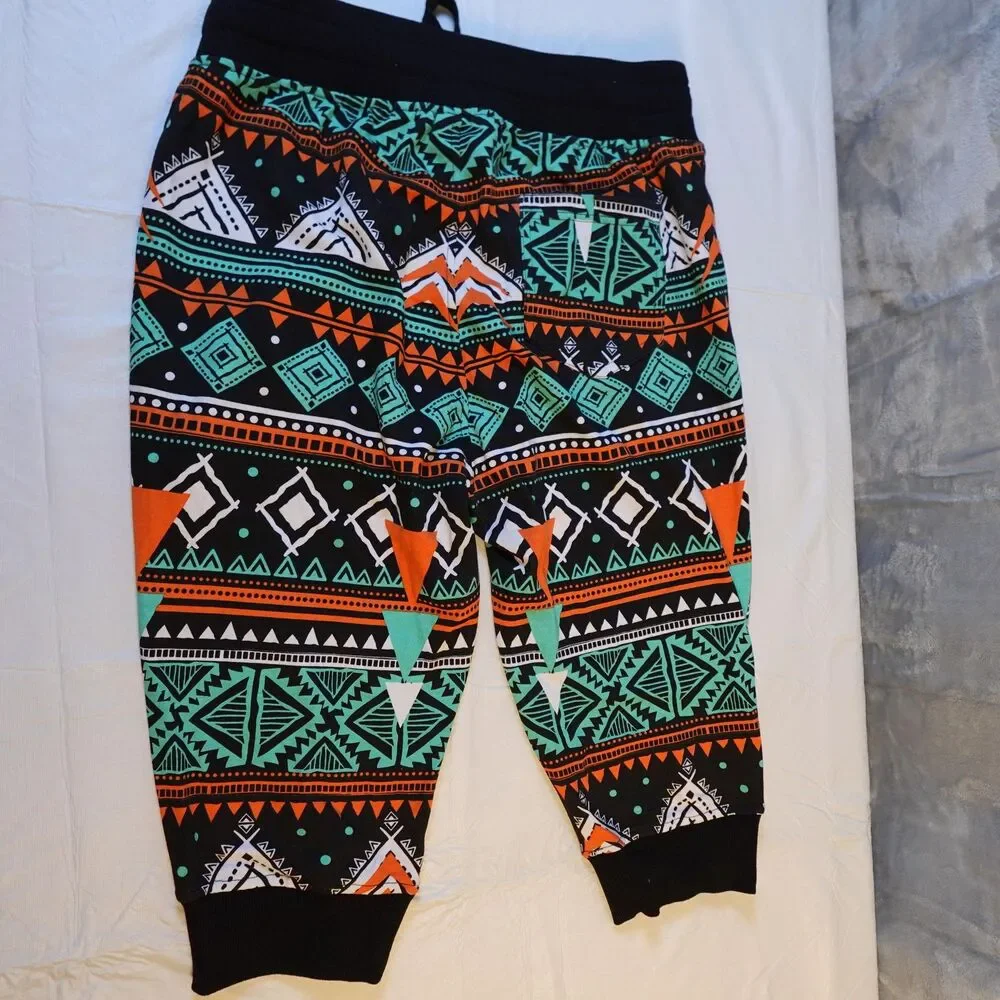 Baker & Mercer Pants Mens Large Aztec Joggers Drawstring Pocket Athletic Casual - Picture 6 of 9